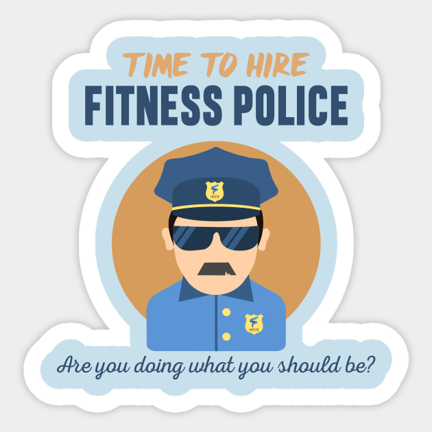 Fitness Police Sticker by InciteCoaching